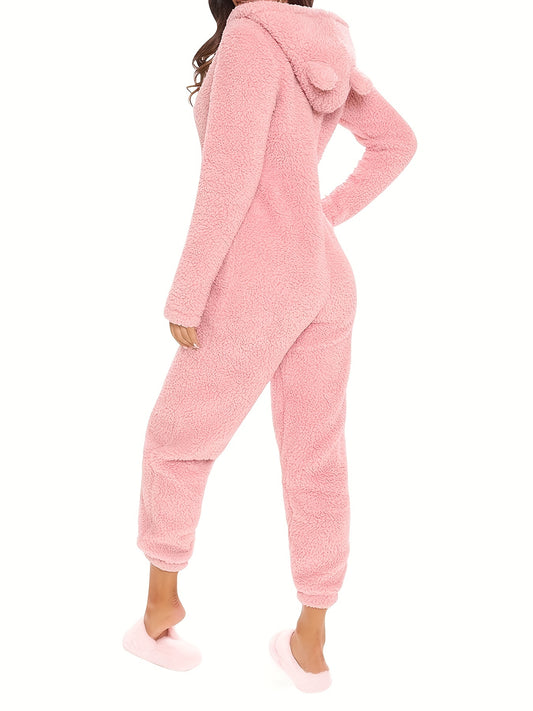Luna -  Jumpsuit met Capuchon en Rits