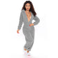 Luna -  Jumpsuit met Capuchon en Rits