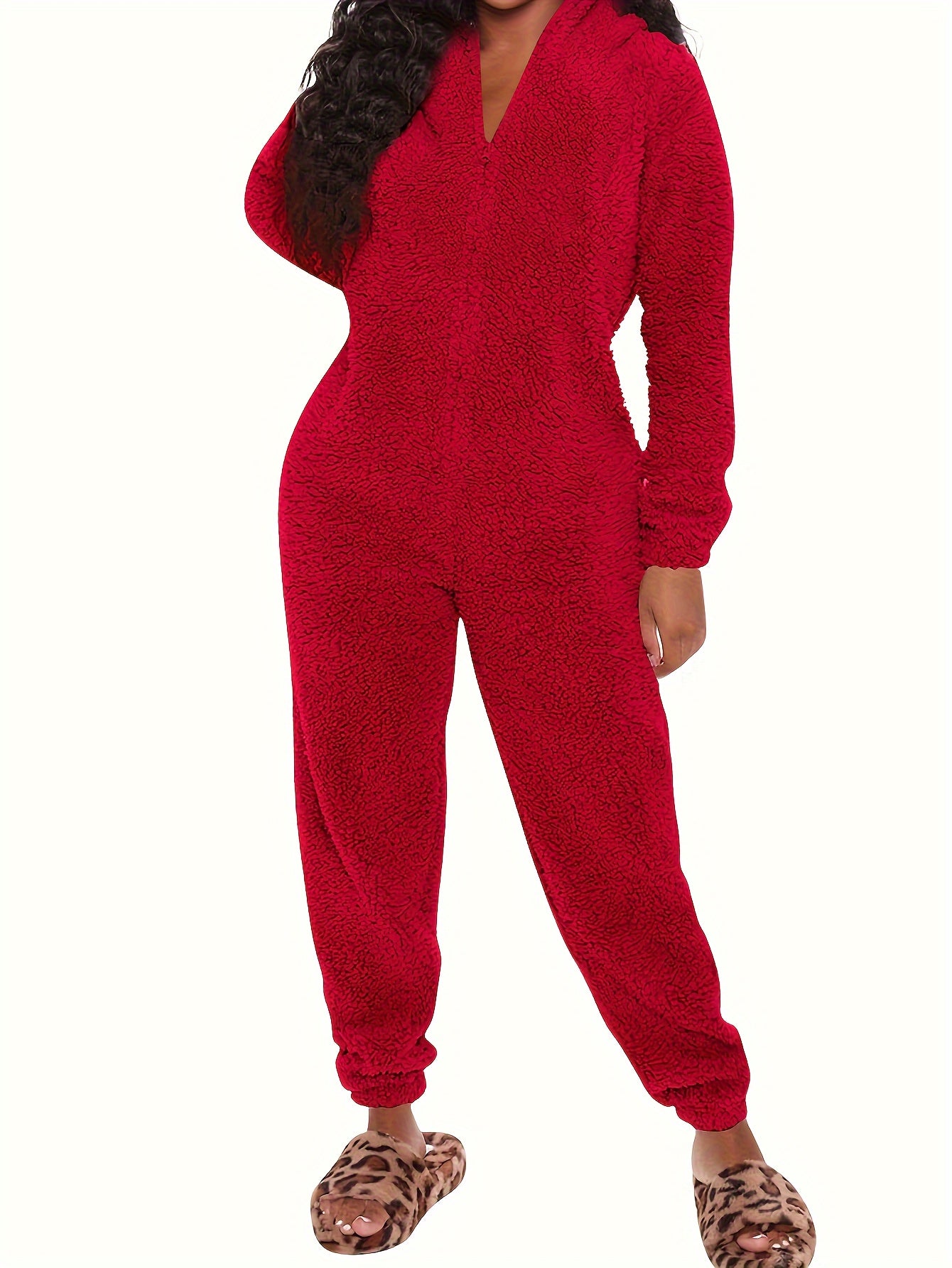 Luna -  Jumpsuit met Capuchon en Rits