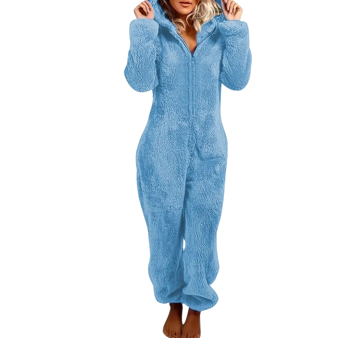 Luna -  Jumpsuit met Capuchon en Rits