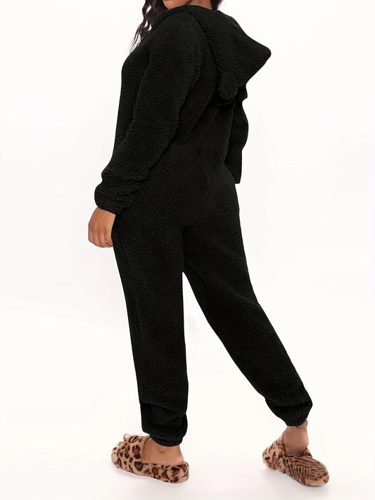Luna -  Jumpsuit met Capuchon en Rits